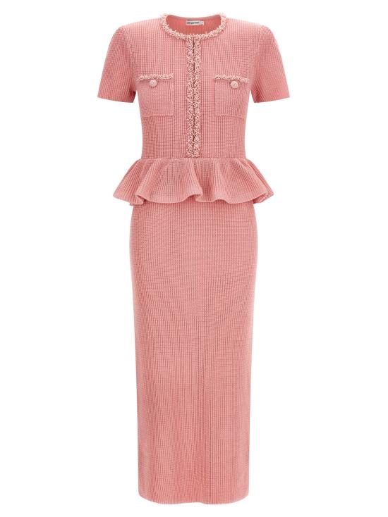 26SS 셀프 포트레이트 미디 원피스 RS26106MPPINK Pink