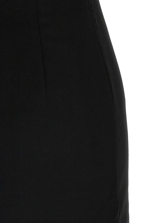 26SS 셀프 포트레이트 롱 원피스 RS26180XBBLACK White Black - SELF PORTRAIT