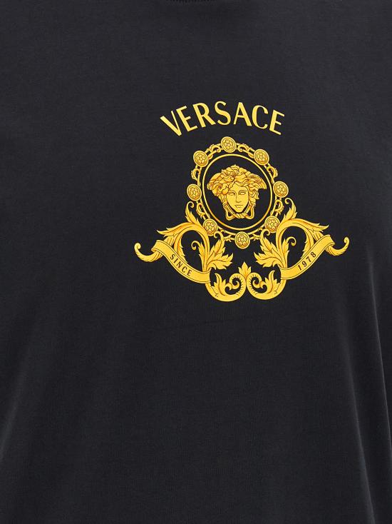 26SS 베르사체 반팔 티셔츠 10139441A167041B000 Black - VERSACE