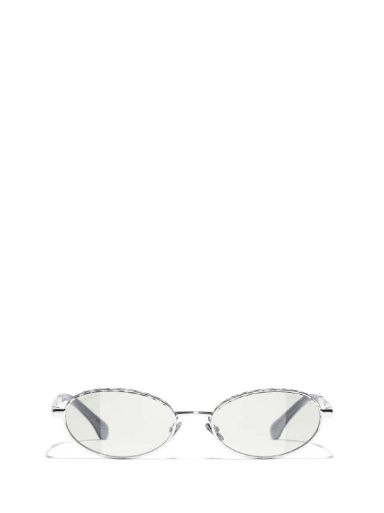 26FW 샤넬 메탈 2227 오벌 프레임 CH2227S C450SG SILVER