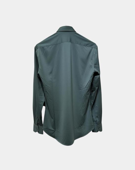 25FW 트라이아노 긴팔 셔츠 T15000311 420 Green plain - TRAIANO