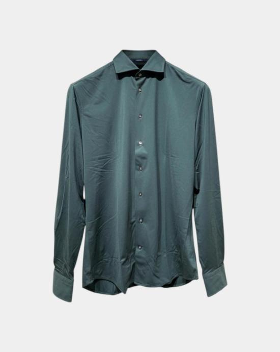 25FW 트라이아노 긴팔 셔츠 T15000311 420 Green plain