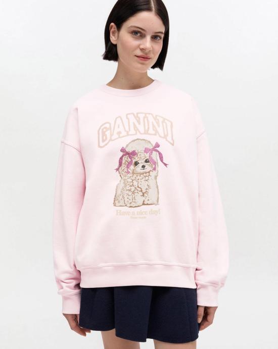 26SS 가니 스웨터 A1060026 868 Chalk pink - GANNI