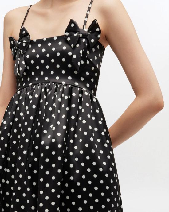 26SS 가니 미디 원피스 A1030193 099 Black - GANNI