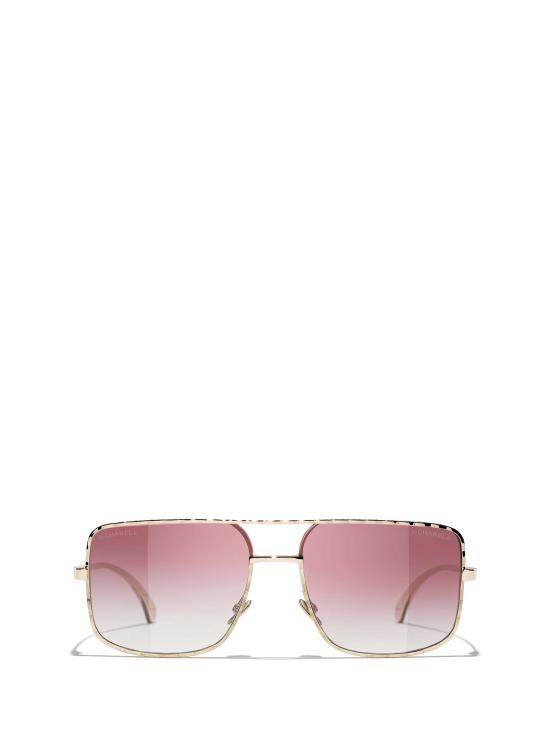 26FW 샤넬 선글라스 CH4294 C3958H PALE GOLD
