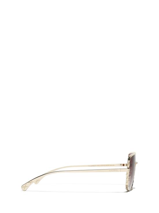 26FW 샤넬 선글라스 CH4294 C3958H PALE GOLD - CHANEL