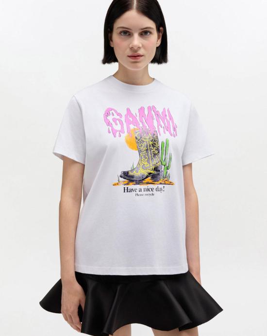 26SS 가니 블라우스 A1050075 151 White - GANNI