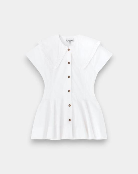 26SS 가니 셔츠 A1040093 151 White