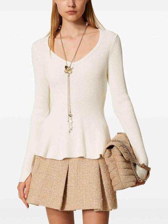 25FW 트윈셋 스웨터 252TT314100282 White - TWINSET