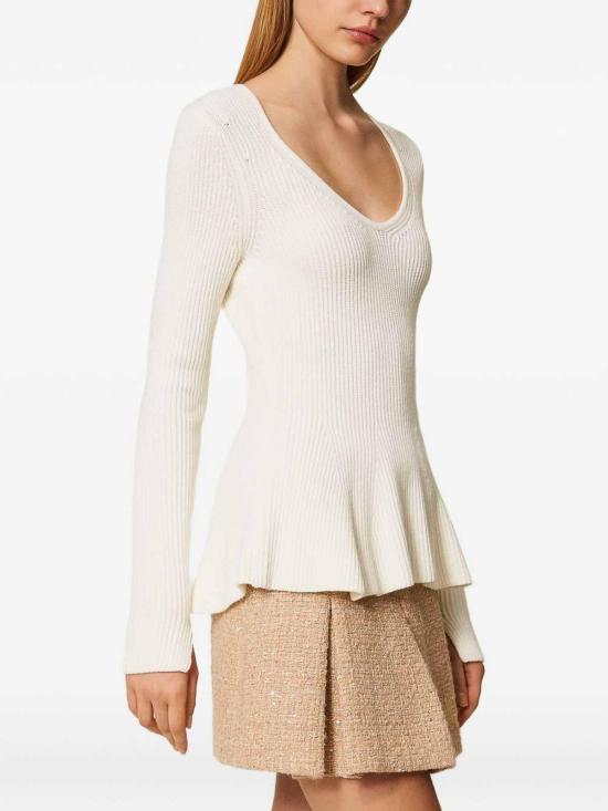 25FW 트윈셋 스웨터 252TT314100282 White - TWINSET