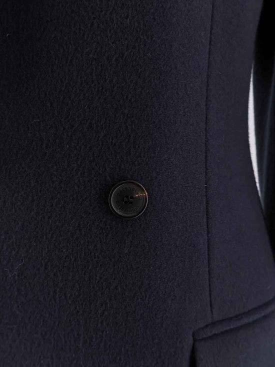 25FW 발렌시아가 플레어 울 코트 850608TQU148230 Blue - BALENCIAGA