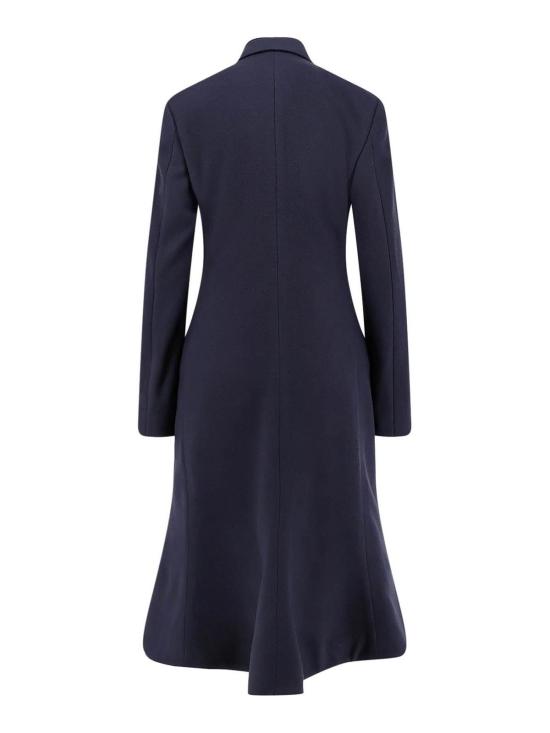 25FW 발렌시아가 플레어 울 코트 850608TQU148230 Blue - BALENCIAGA