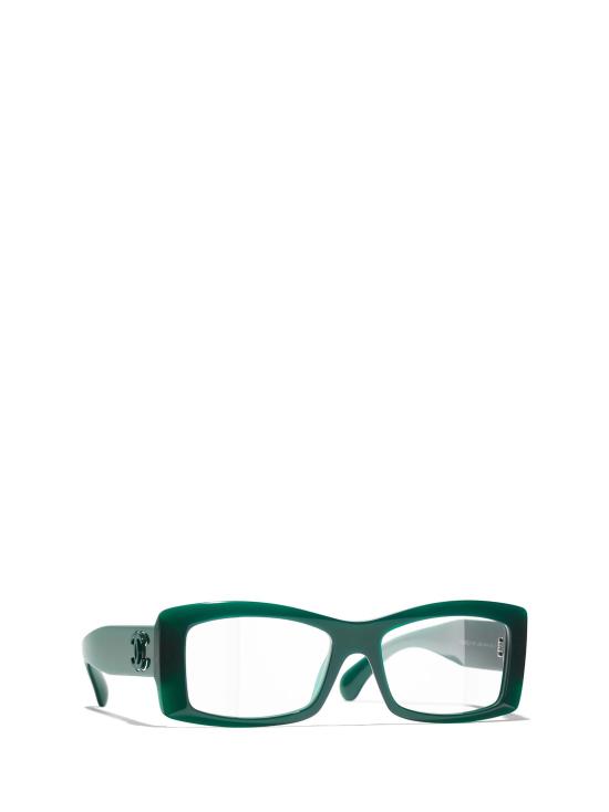 26FW 샤넬 안경 CH3497 1228 OPALESCENT GREEN - CHANEL