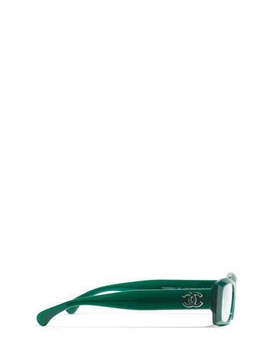 26FW 샤넬 안경 CH3497 1228 OPALESCENT GREEN - CHANEL