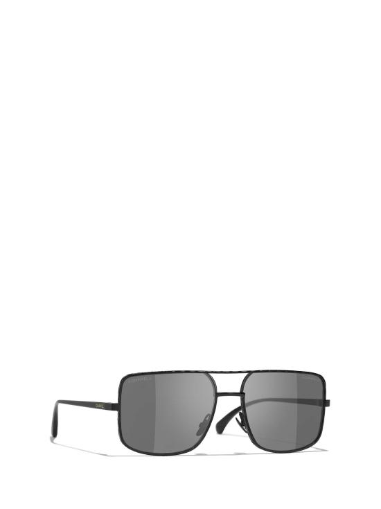 26FW 샤넬 선글라스 CH4294 C101S4 SATIN BLACK - CHANEL