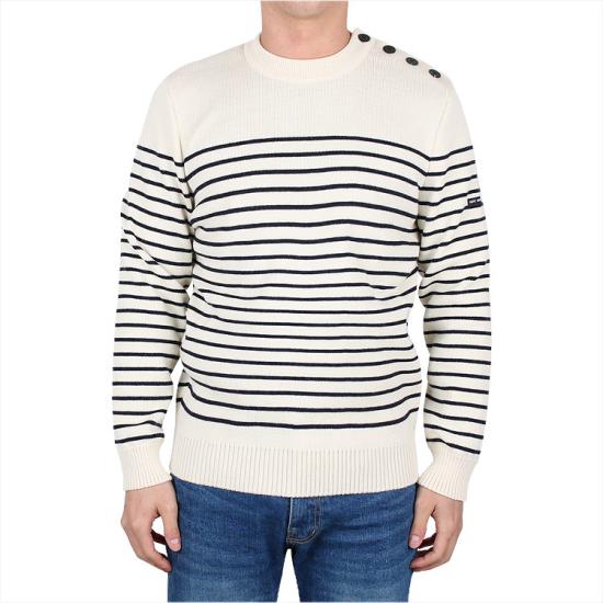 25FW 세인트제임스 스웨터 864550 ECRU MARINE DOM - SAINT JAMES