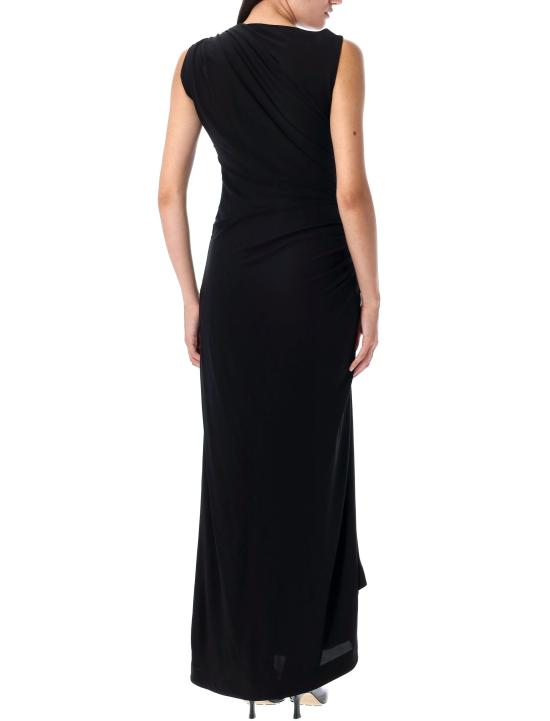 25FW 보테가베네타 미디 원피스 831590V4YX0 1000 Nero - BOTTEGA VENETA