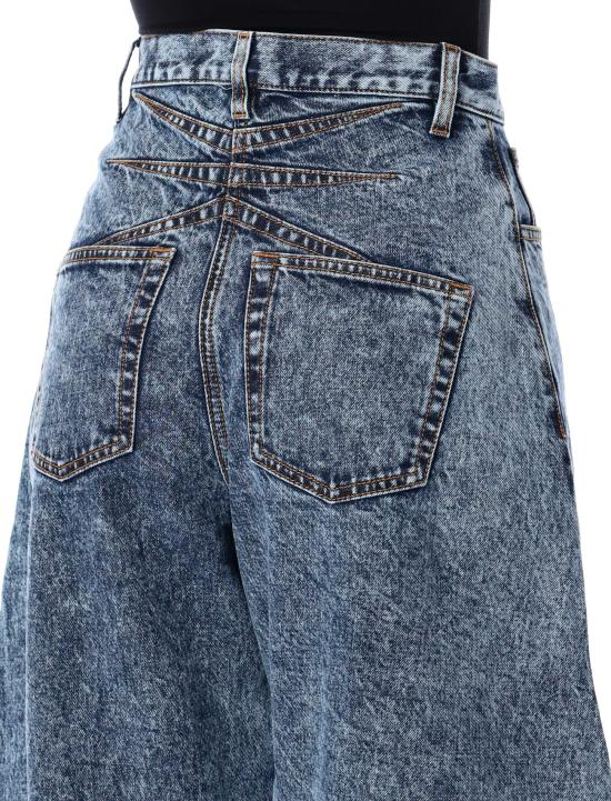 25FW 알라이아 데님 팬츠 AA9P0176T535A 524 BLUE NEIGE - ALAIA