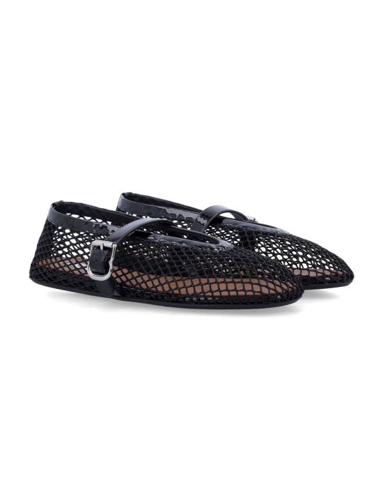 26FW 알라이아 피쉬넷 발레 플랫 AA3A029TK007 999 - ALAIA