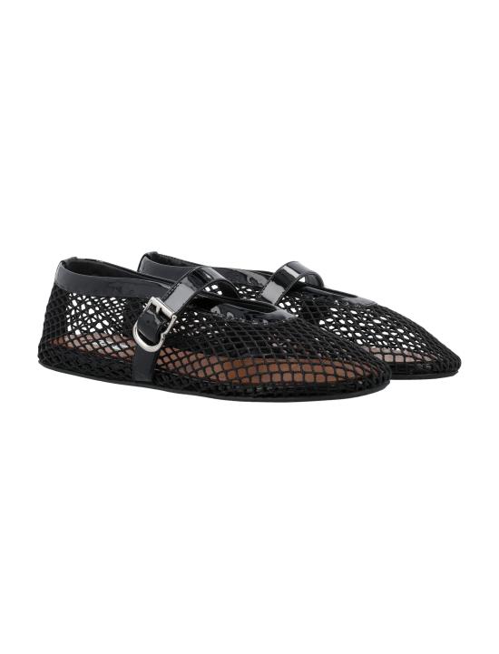 26FW 알라이아 피쉬넷 발레 플랫 AA3A029TK007 999 - ALAIA