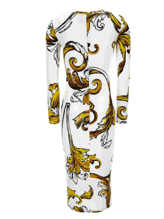 25SS 베르사체 미디 원피스 78HAO920 JS471G03 White - VERSACE