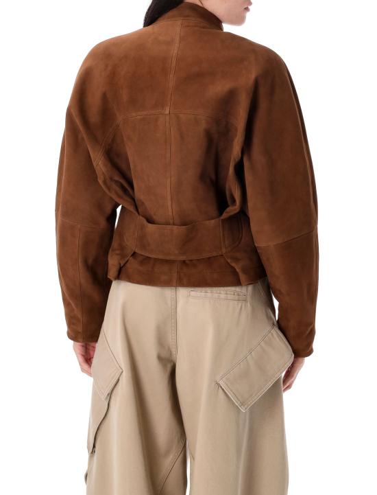 25FW 알라이아 무스탕 AA9V0382L017B 701 Marrone - ALAIA