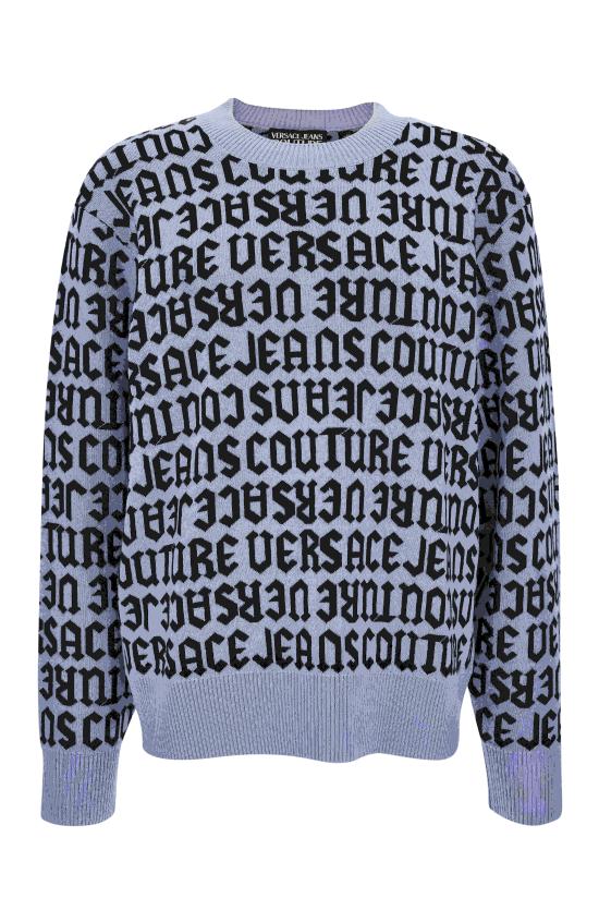 24FW 베르사체 스웨터 77GAFM03 CMN91228 Blue - VERSACE