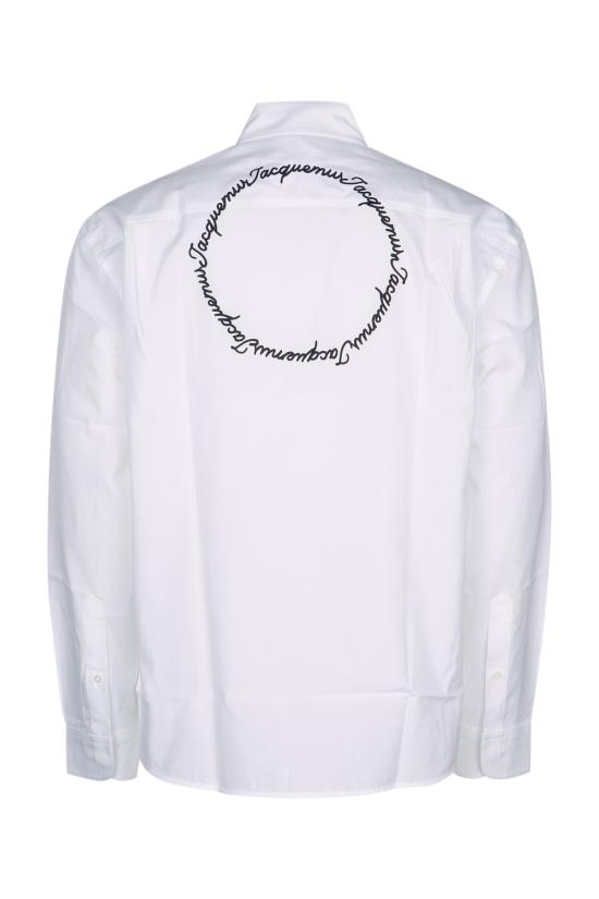 25FW 자크뮈스 긴팔 셔츠 SHM00567AW00691 1LC ROUNDNAVYJACQUEMUSEMBR - JACQUEMUS