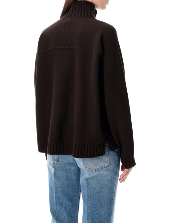 25FW 구찌 디테일 리브 터틀넥 스웨터 디테일 리브   828685XKEVK 2344 COFFE BROWN - GUCCI