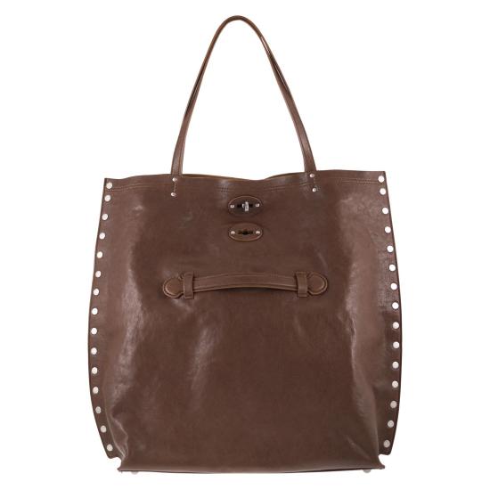 25FW 자넬라토 숄더백 068790 2100000 BROWN