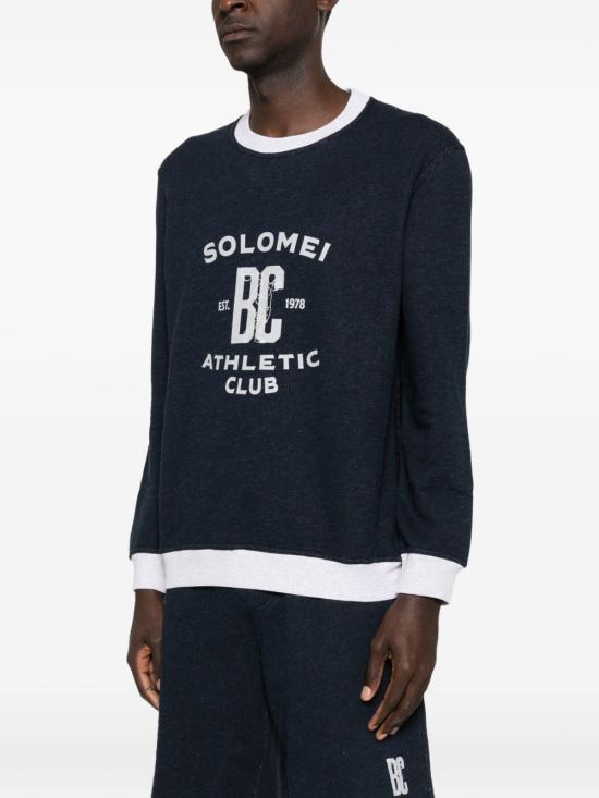 26SS 브루넬로 쿠치넬리 긴팔 티셔츠 MR8313380G CD649 Blue - BRUNELLO CUCINELLI