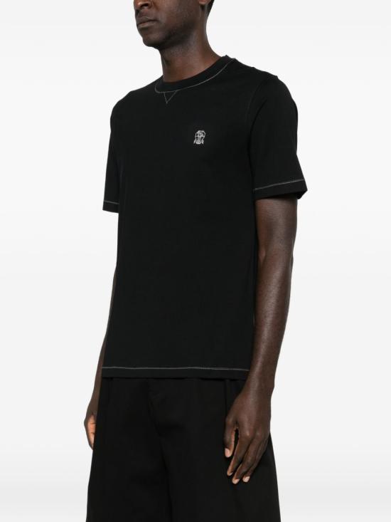 26SS 브루넬로 쿠치넬리 반팔 티셔츠 M0B131328G CGG26 Black - BRUNELLO CUCINELLI