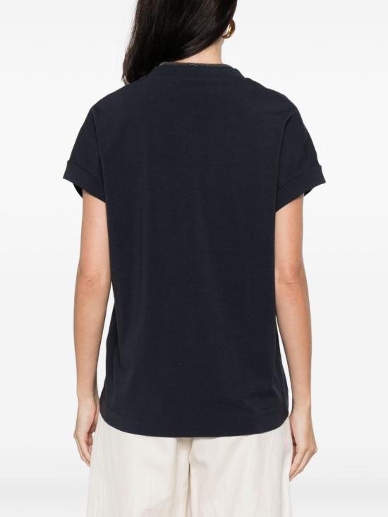 26SS 브루넬로 쿠치넬리 반팔 티셔츠 M0T18BD222 C4224 Blue - BRUNELLO CUCINELLI