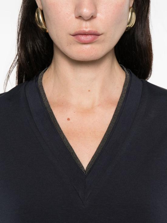 26SS 브루넬로 쿠치넬리 반팔 티셔츠 M0T18BD222 C4224 Blue - BRUNELLO CUCINELLI