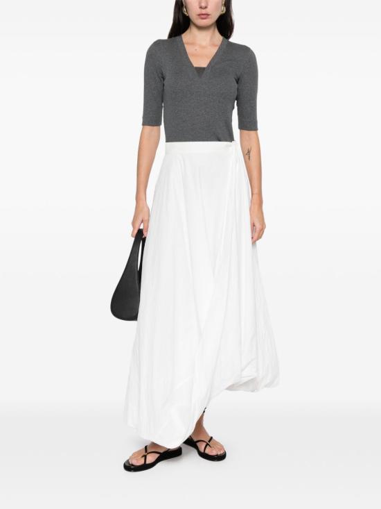 26SS 브루넬로 쿠치넬리 코튼 브이넥 티셔츠 M0TC8EL692 CV563 Grey - BRUNELLO CUCINELLI