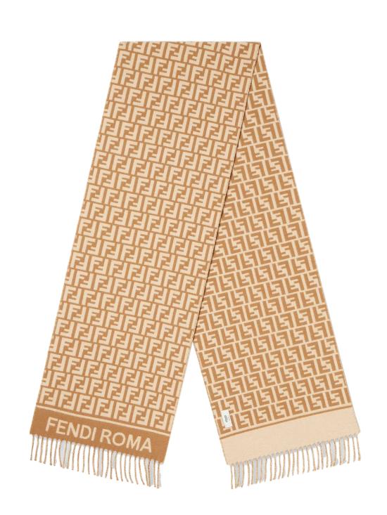 25FW 펜디 FF 스카프 울 캐시미어 머플러 FXT113AQCW F0QB8 Beige