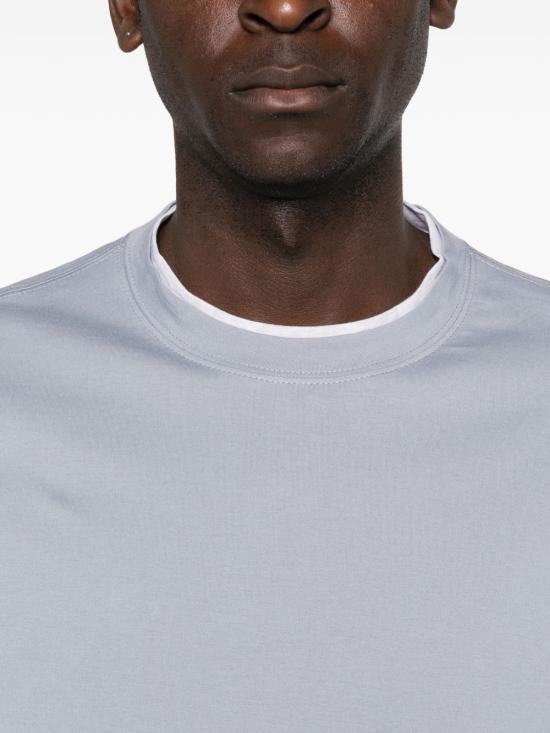 26SS 브루넬로 쿠치넬리 반팔 티셔츠 M0B137427 COG70 Clear Blue - BRUNELLO CUCINELLI