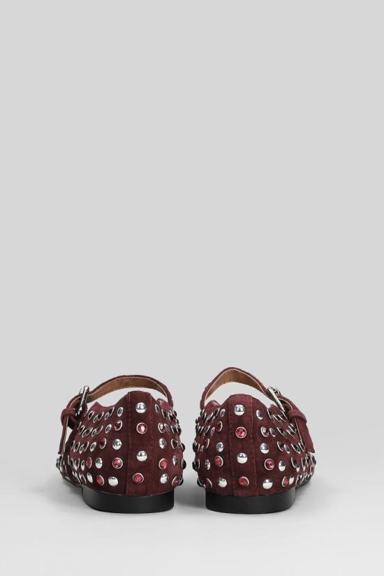 25FW 비비루 플랫 슈즈 427870 729Z30VK Red - BIBILOU