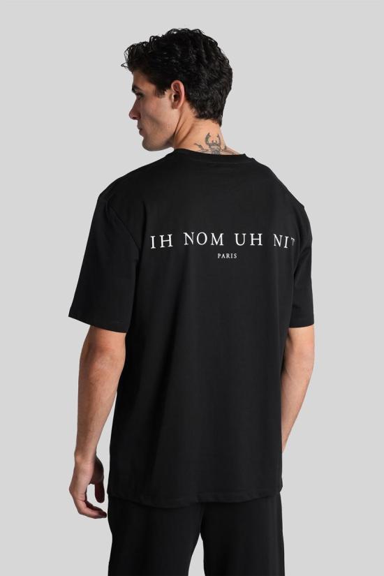 25FW 이놈어닛 반팔 티셔츠 428301 NUW25231 Black - IH NOM UH NIT