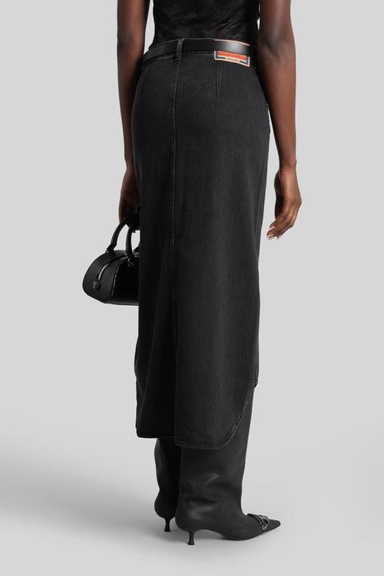 25FW 디젤 미디 스커트 429818 A18107068KE Black - DIESEL