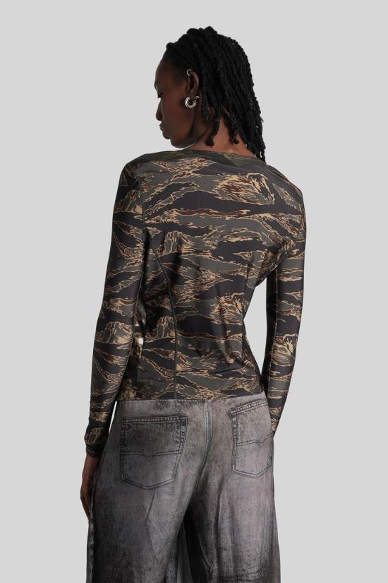 25FW 디젤 긴팔 티셔츠 429778 A185180NKCZ CAMOUFLAGE - DIESEL