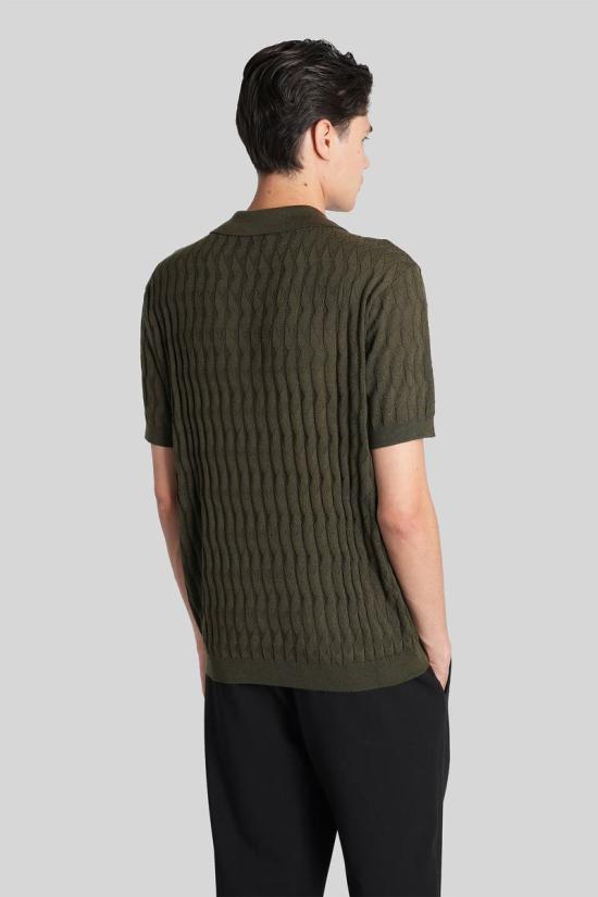 25FW 엠포리오 아르마니 긴팔 셔츠 424954 EM003508AF14854 GREEN - EMPORIO ARMANI