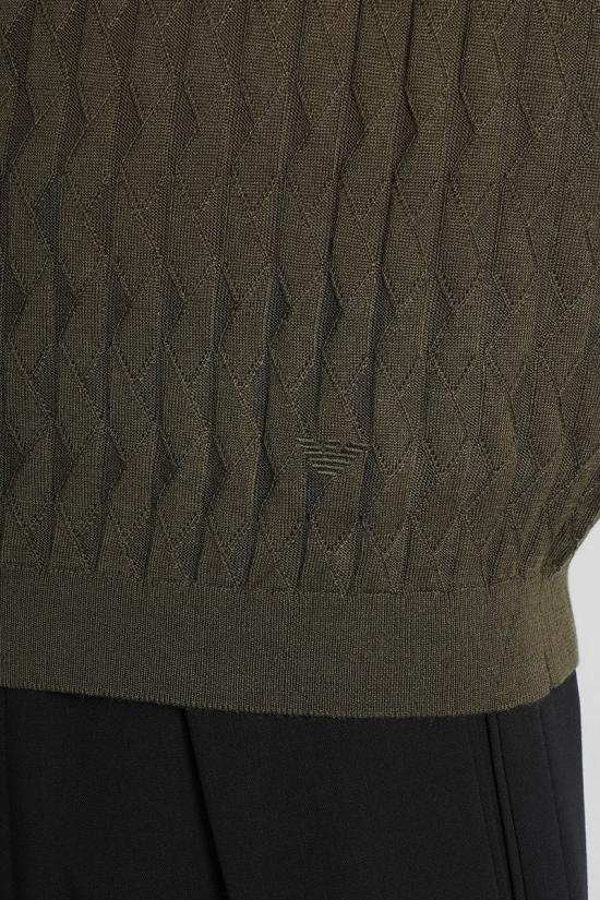 25FW 엠포리오 아르마니 긴팔 셔츠 424954 EM003508AF14854 GREEN - EMPORIO ARMANI