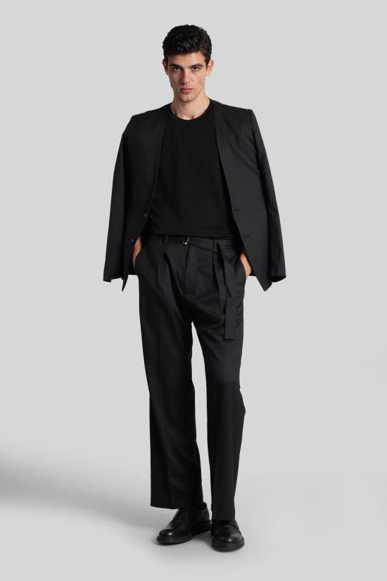 25FW 어태치먼트 반팔 티셔츠 430016 AJ52 090 Black - ATTACHMENT