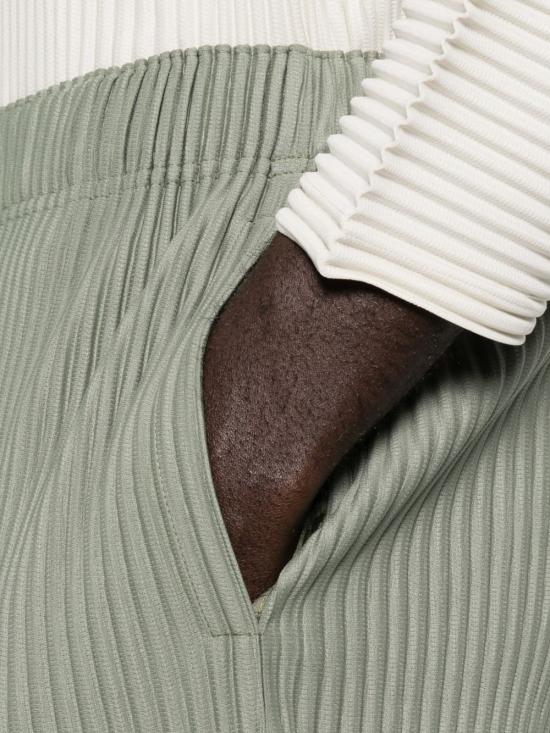 25FW 옴므 플리세 이세이 미야케 스트레이트 팬츠 HP58JF114 64 Green - HOMME PLISSE' ISSEY MIYAKE