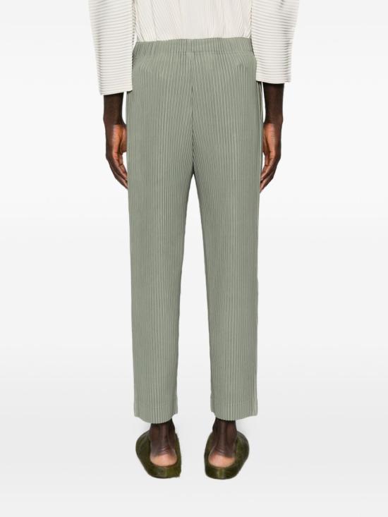25FW 옴므 플리세 이세이 미야케 스트레이트 팬츠 HP58JF114 64 Green - HOMME PLISSE' ISSEY MIYAKE
