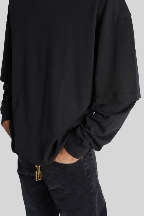 25FW 다크파크 긴팔 티셔츠 425209 MJE10JER01 Black - DARKPARK