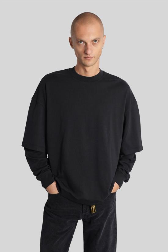 25FW 다크파크 긴팔 티셔츠 425209 MJE10JER01 Black