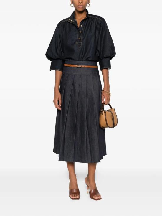 26SS 짐머만 블라우스 6385TC26RNHTSKY Blue - ZIMMERMANN