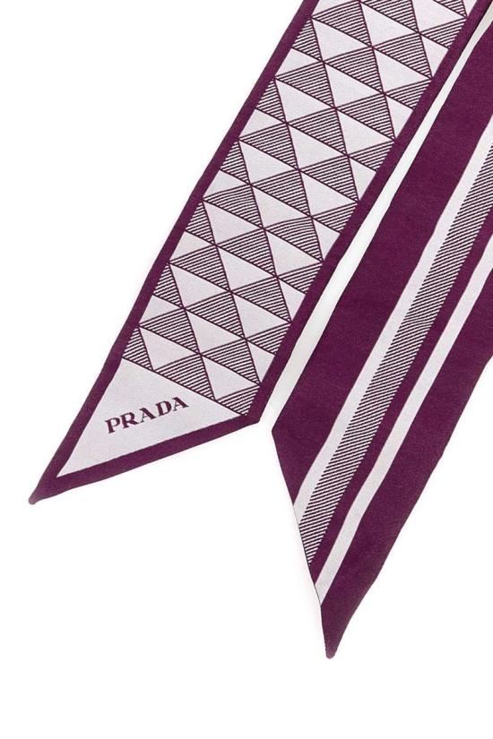 25FW 프라다 자카드 실크 타이 1FF0082C81F0203 DOM - PRADA
